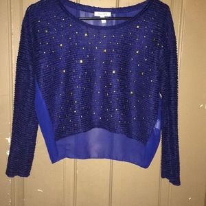 Long sleeve crop top